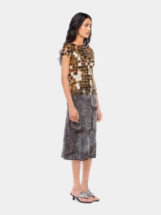 Altın Sparkle disk üst