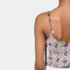 Baskılı saten tank top