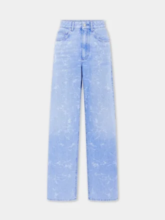 Denim bol paça kot pantolon