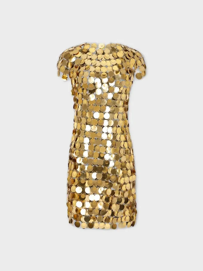 İkonik altın Sparkle disk elbise İkonik altın Sparkle disk elbise