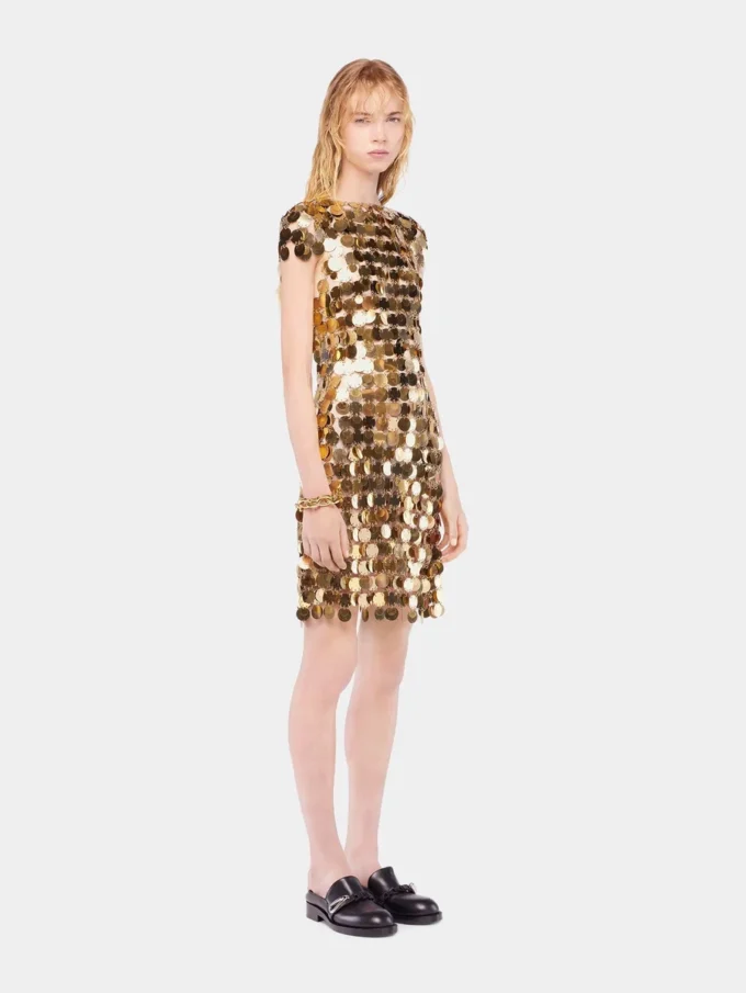 İkonik altın Sparkle disk elbise İkonik altın Sparkle disk elbise