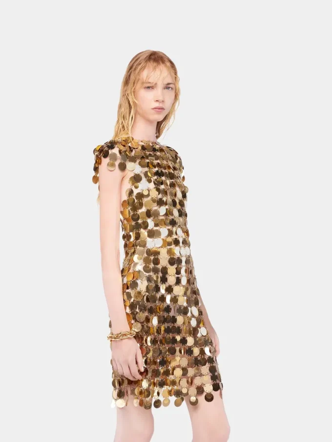 İkonik altın Sparkle disk elbise İkonik altın Sparkle disk elbise