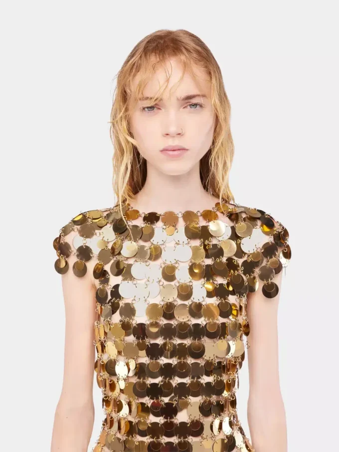 İkonik altın Sparkle disk elbise İkonik altın Sparkle disk elbise