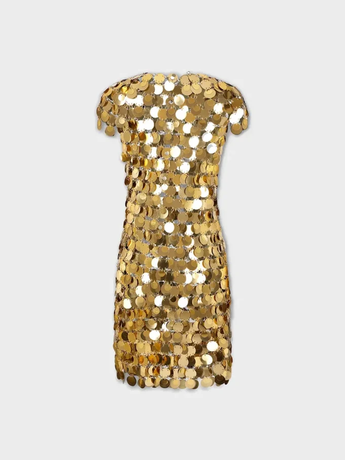 İkonik altın Sparkle disk elbise İkonik altın Sparkle disk elbise