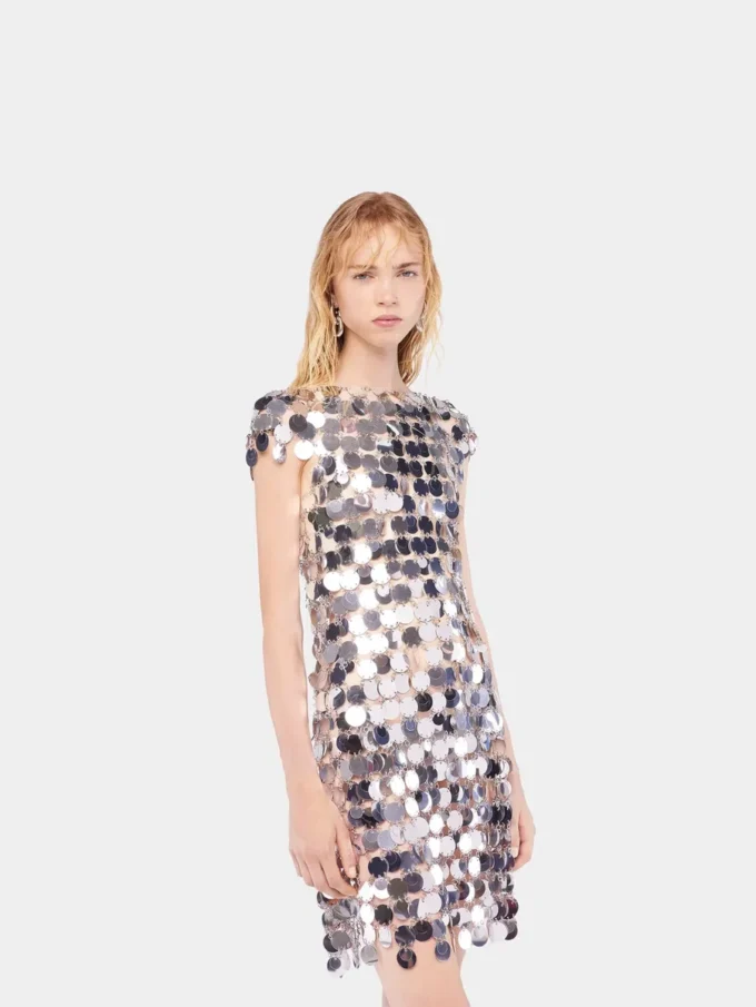 İkonik gümüş Sparkle disk elbise İkonik gümüş Sparkle disk elbise