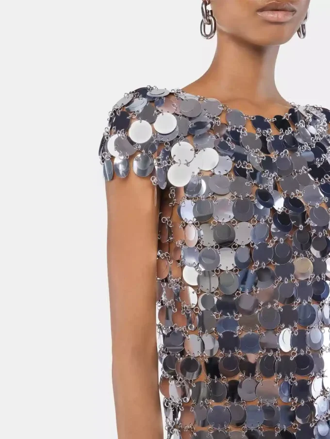 İkonik gümüş Sparkle disk üst