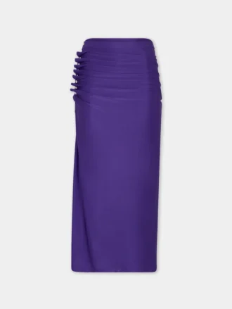 Midi drape jarse etek